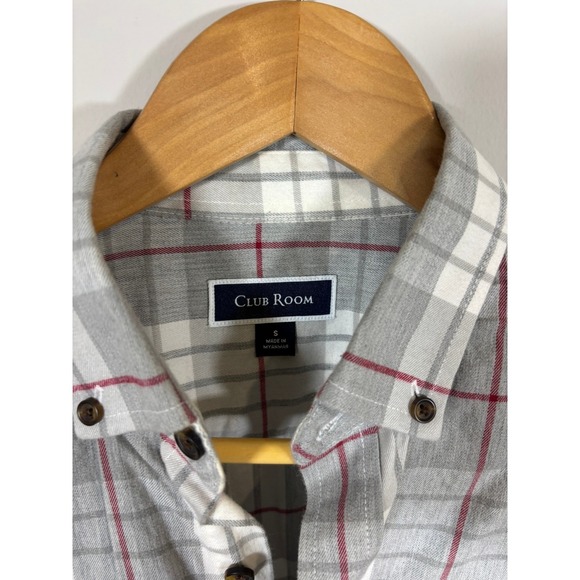 Mens Plaid Button Down Long Sleeve Casual Shirt Sz Small - Picture 3 of 3